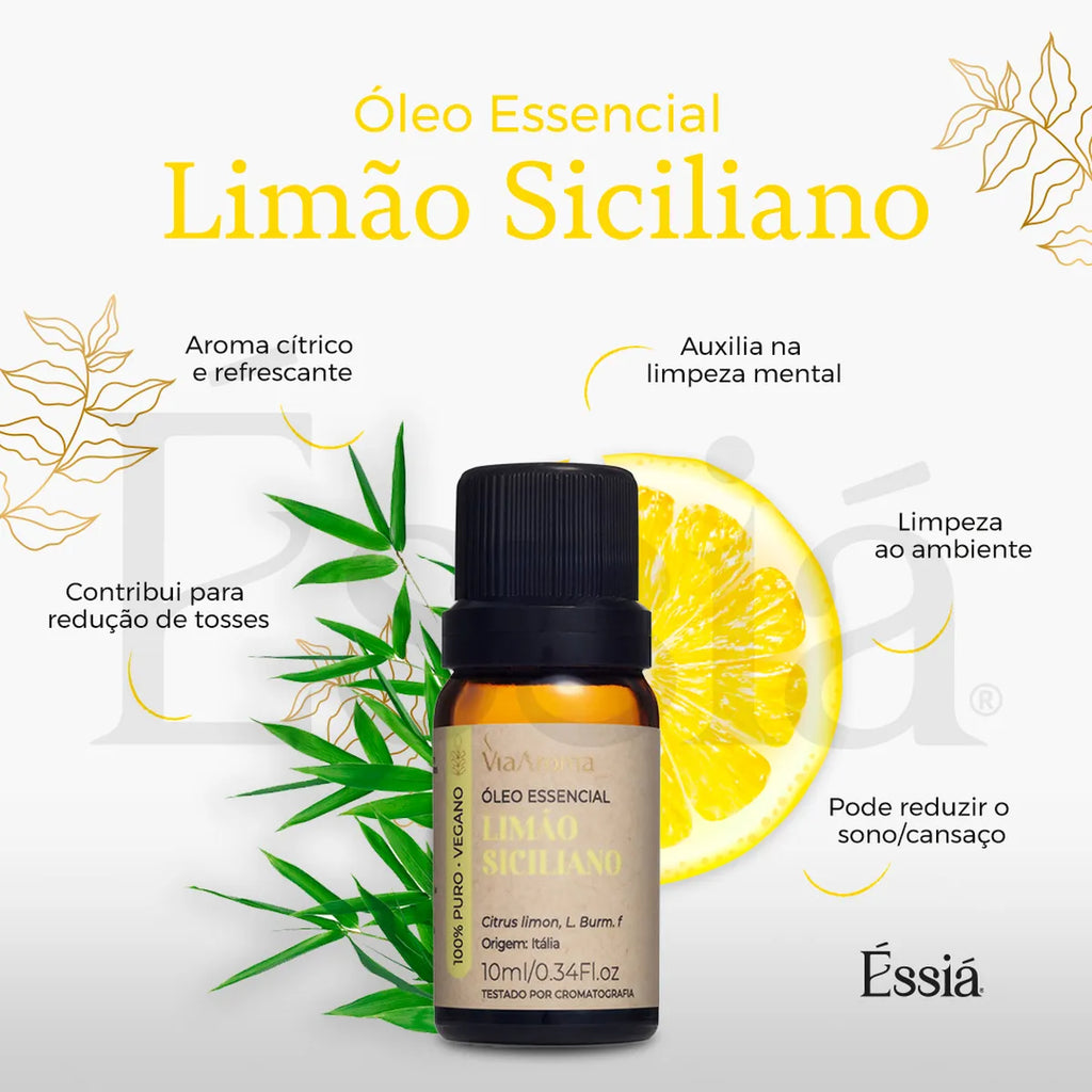 Óleo Essencial Limão Siciliano Via Aroma – 10 ml