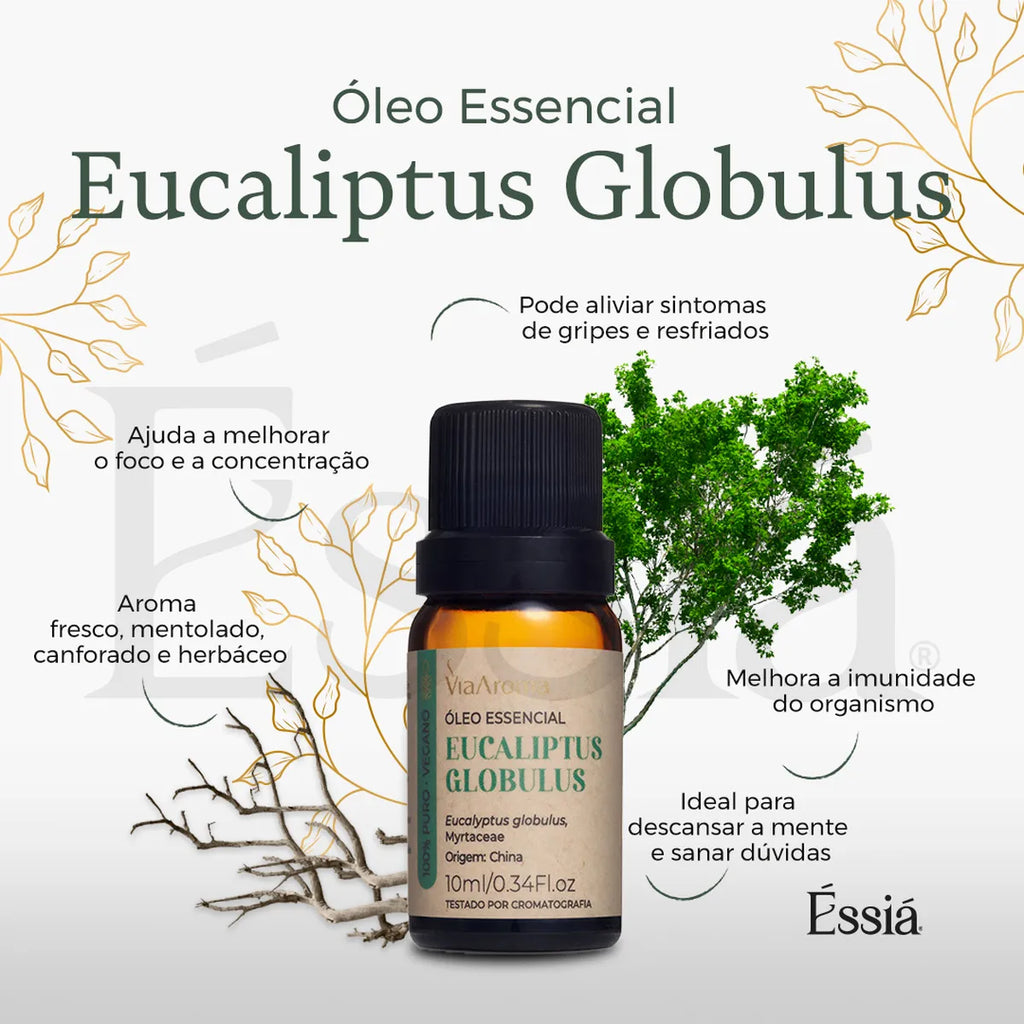 Óleo Essencial Eucalipto Globulus Via Aroma – 10 ml