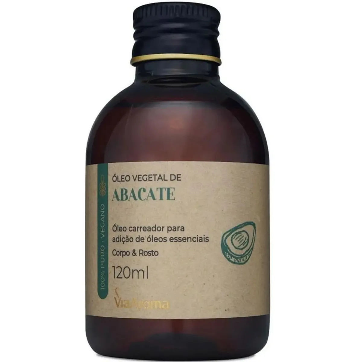 Óleo Vegetal Abacate Via Aroma – 120 ml