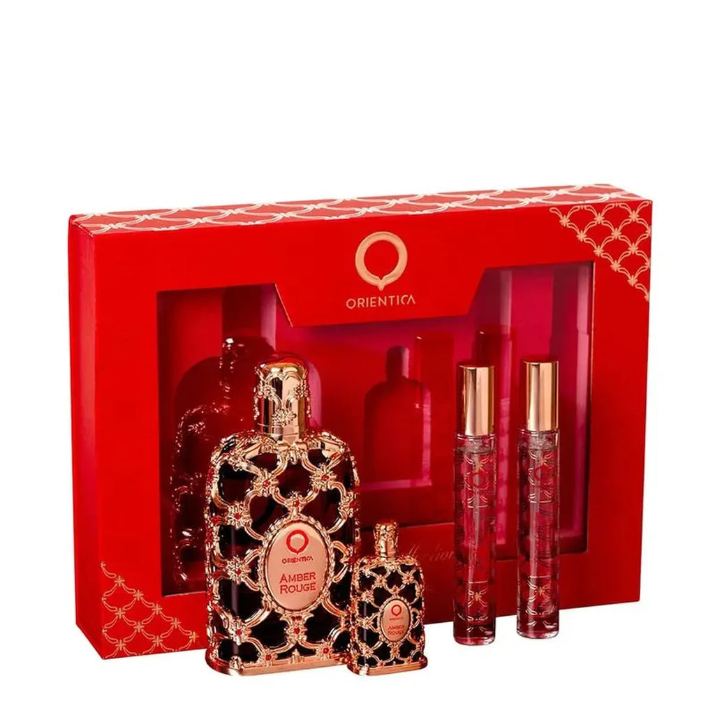 Amber Rouge Kit Eau de Parfum (4 pcs) Unissex