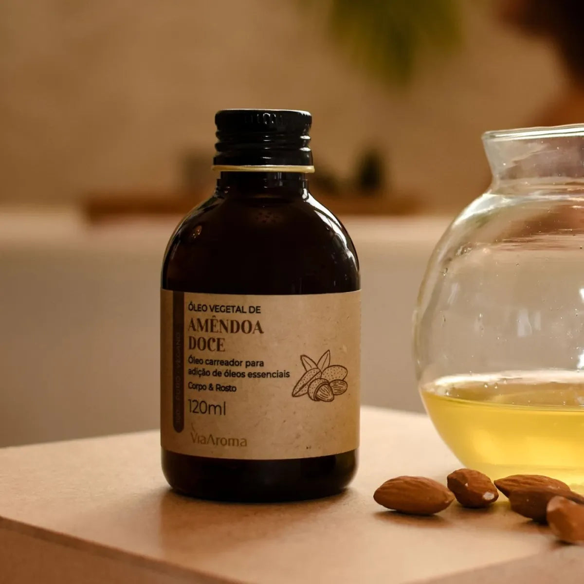 Óleo Vegetal Amêndoa Doce Via Aroma – 120 ml