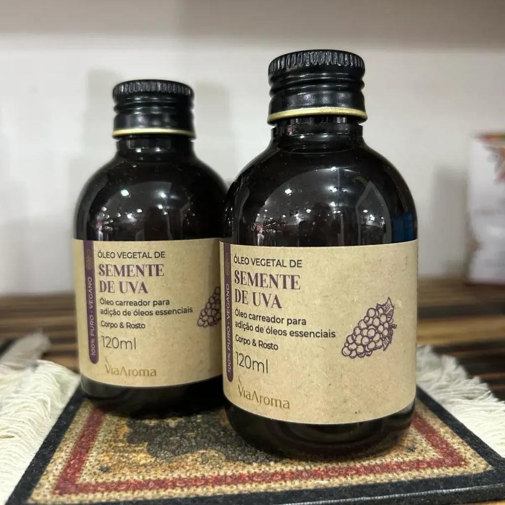 Óleo Vegetal Semente de Uva Via Aroma – 120 ml