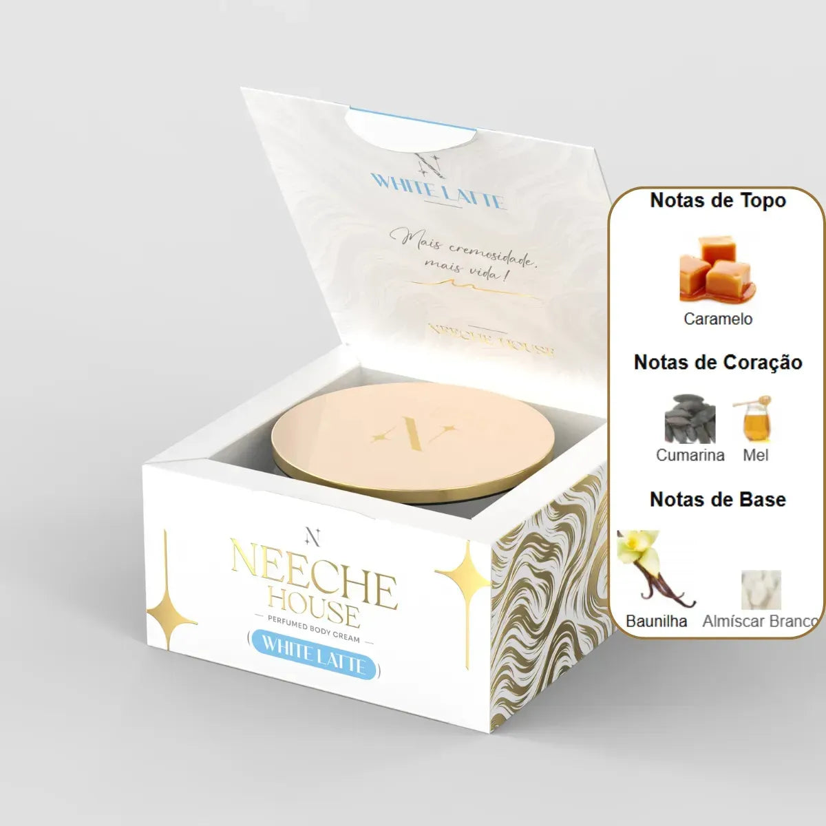 NEECHE HOUSE HIDRATANTE CORPORAL WHITE LATTE 200ML