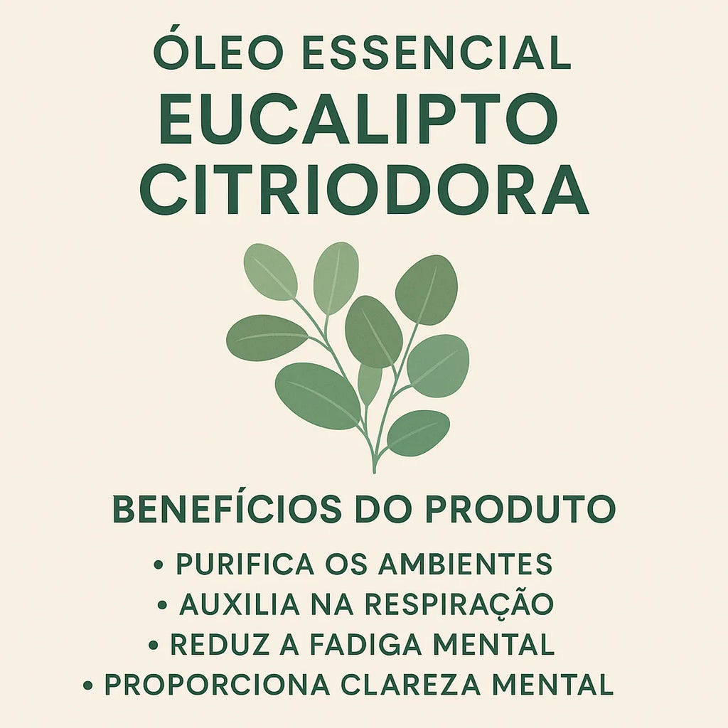 Óleo Essencial Eucalipto Citriodora Via Aroma – 10 ml