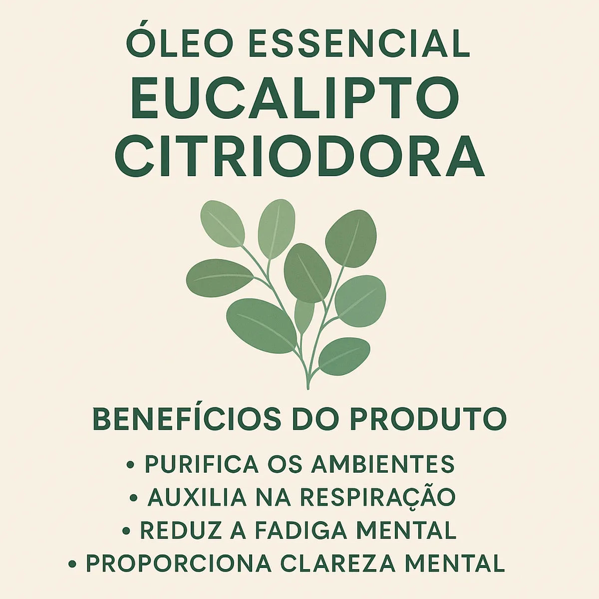 Óleo Essencial Eucalipto Citriodora Via Aroma – 10 ml