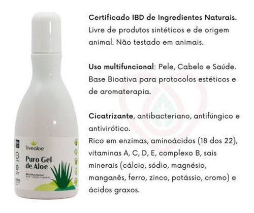 Puro Gel de Aloe Livealoe – 210 ml