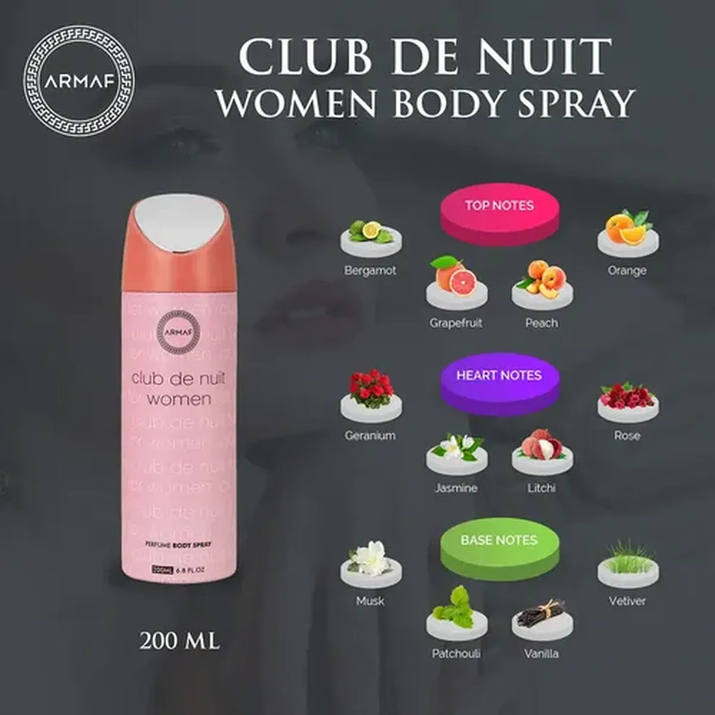 Club De Nuit Woman Body Spray 200 ml