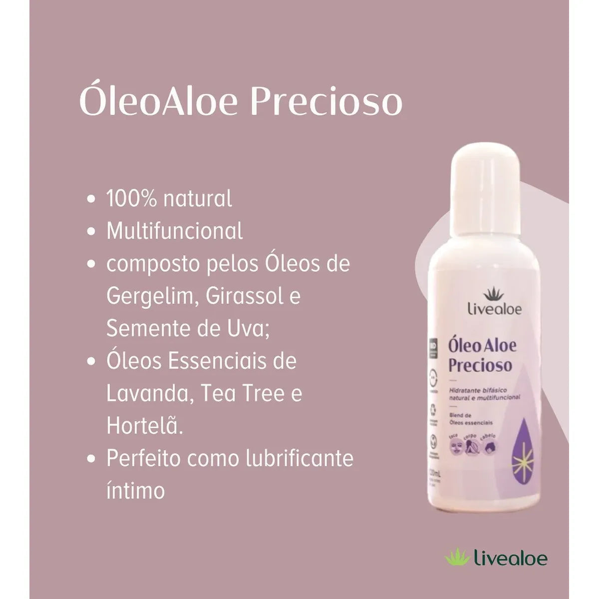 ÓleoAloe Precioso Livealoe – 120 ml