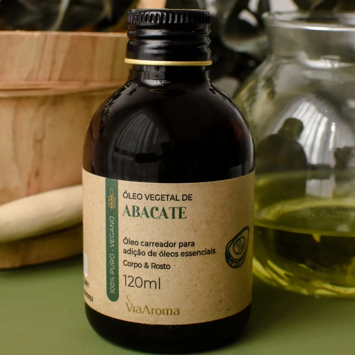 Óleo Vegetal Abacate Via Aroma – 120 ml