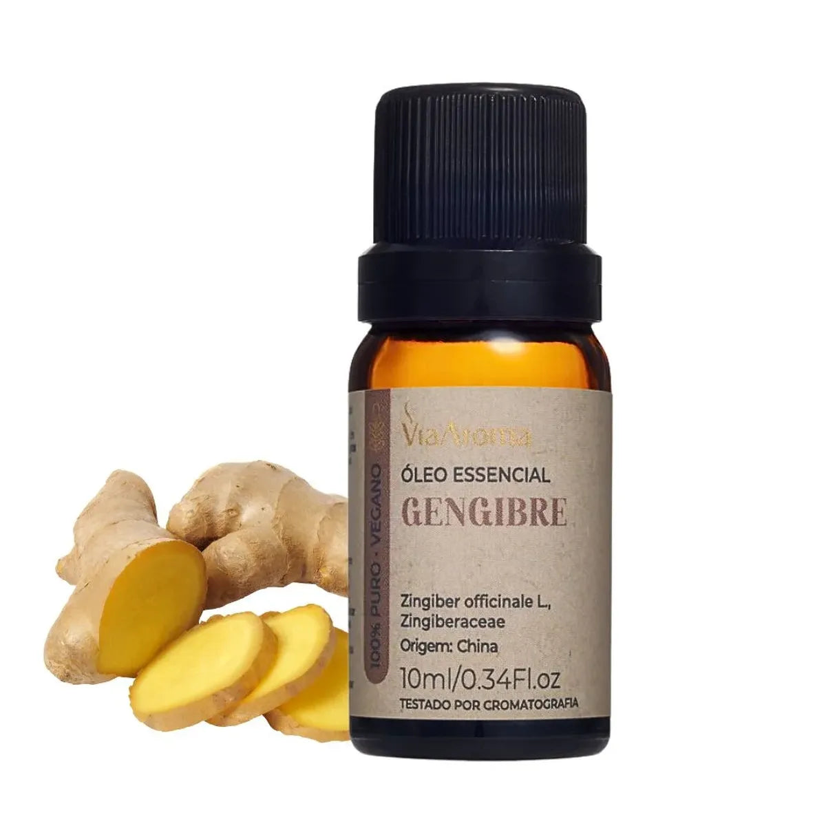 Óleo Essencial Gengibre Via Aroma – 10 ml