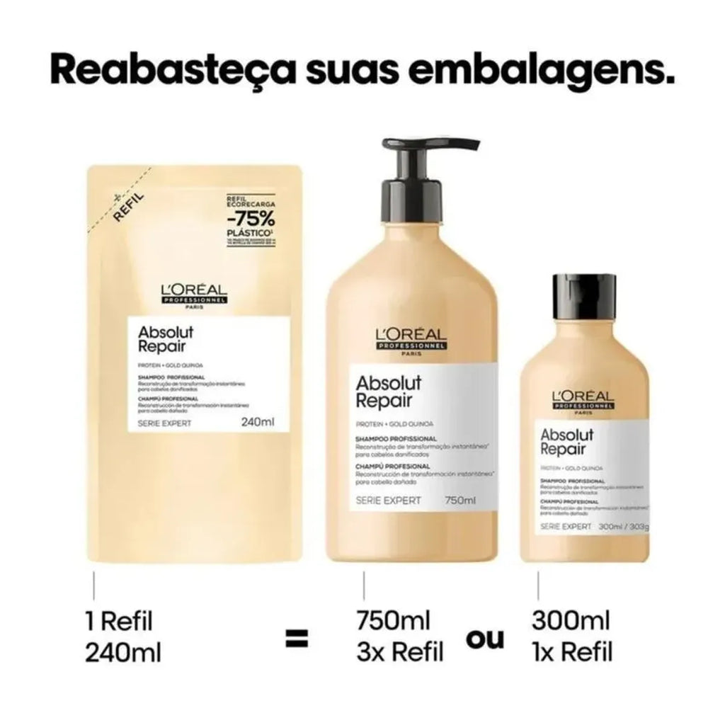 Refil Absolut Repair Shampoo 240 ml UNISEX