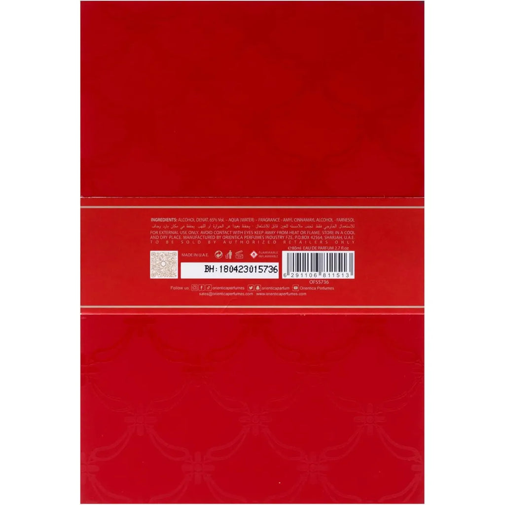 Amber Rouge 80 Ml Eau De Parfum